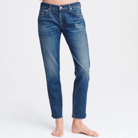 rag & bone Denim - rag & bone Dre Slim Raw Hem Jeans in Keiko 30